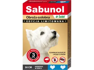 SABUNOL - reflective collar against ticks and fleas for dog 50 cm