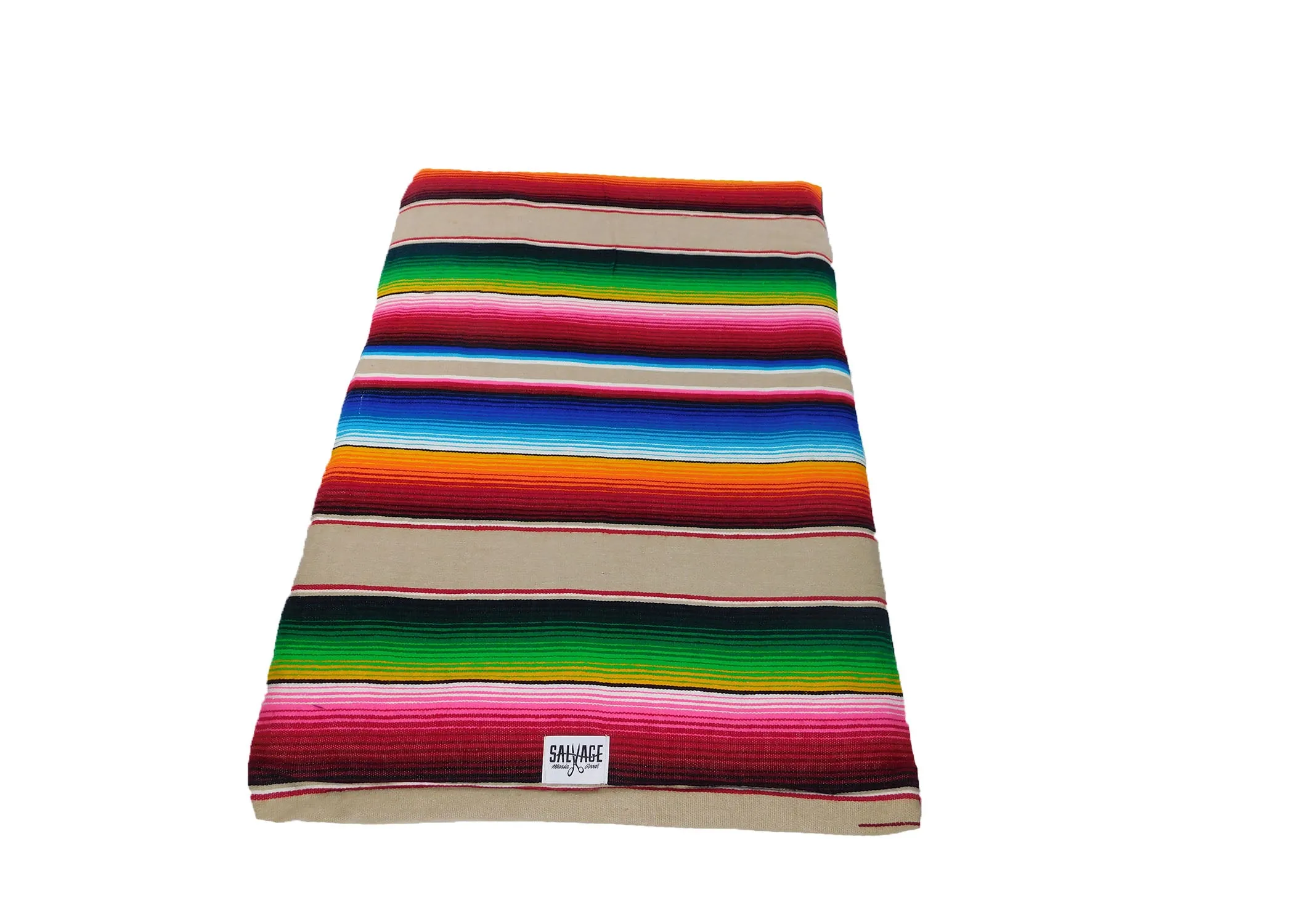 Saltillo Serape Rollup Bed-Tan