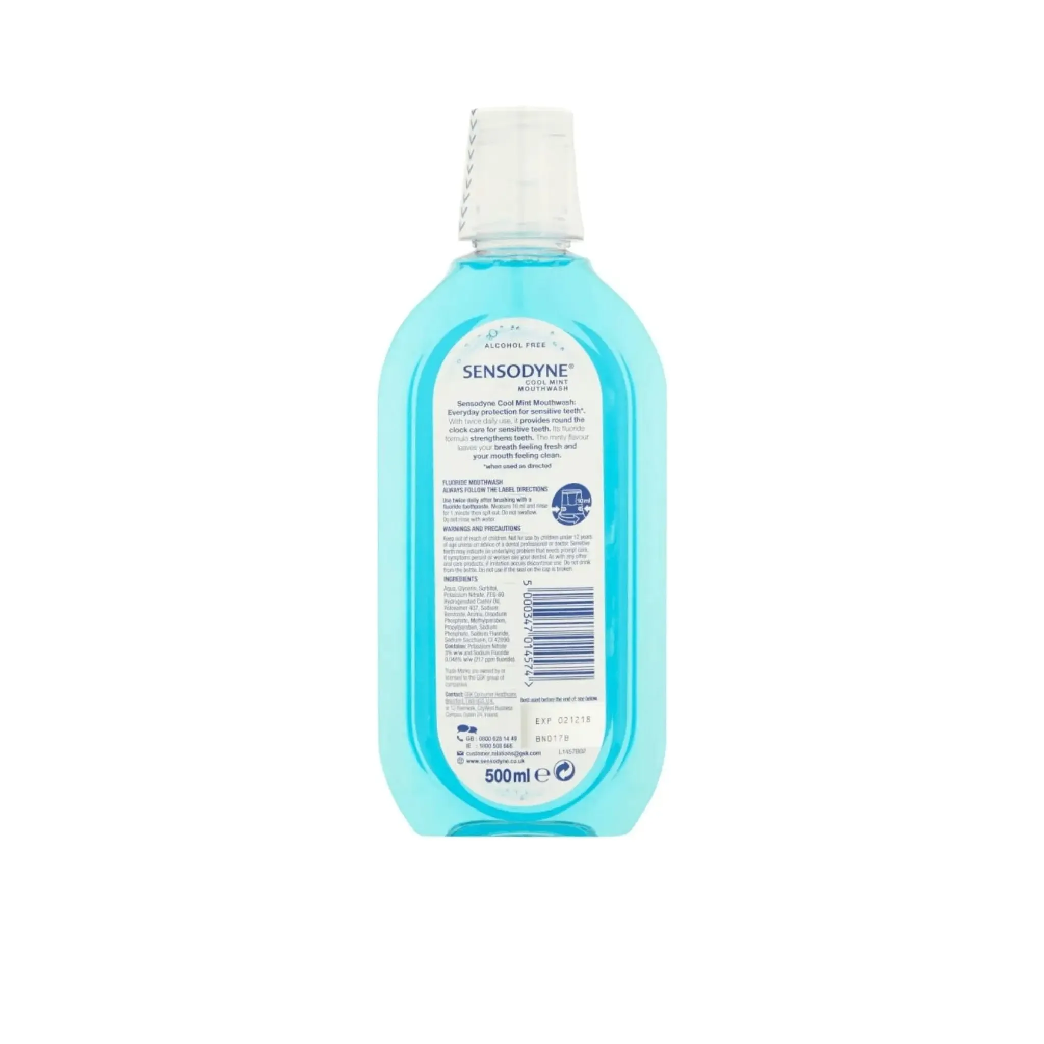 Sensodyne Sensitive Mouthwash Cool Mint 500ml