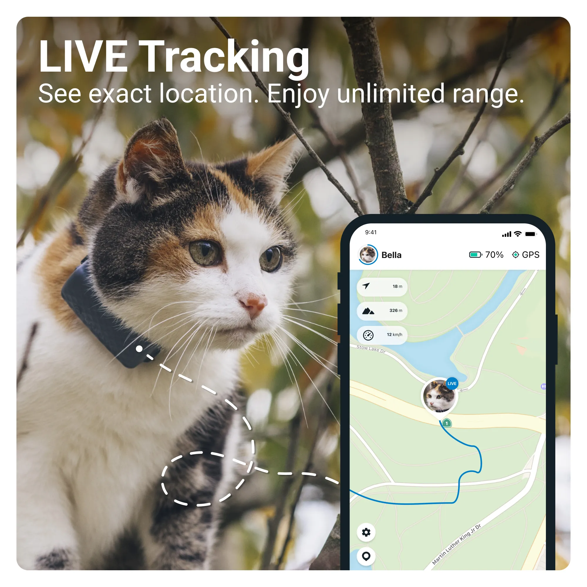 Tractive Mini GPS Cat Tracker