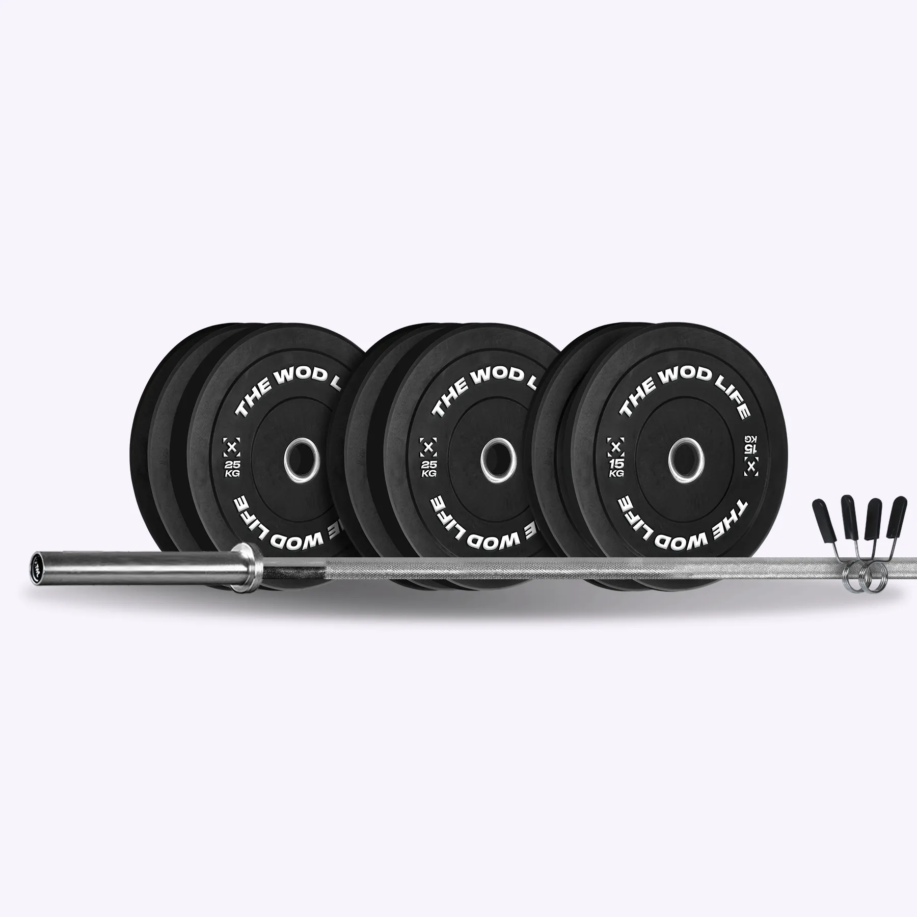 TWL - Men's 150Kg Everyday Barbell and Bumper Plate Package 2.0 [PRE-ORDER]