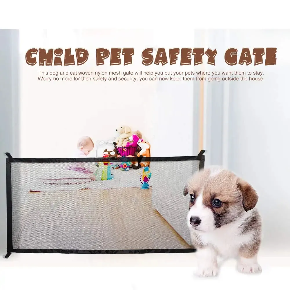 Versatile Indoor and Outdoor Dog Gate Mesh Fence - Pet Safety Solution