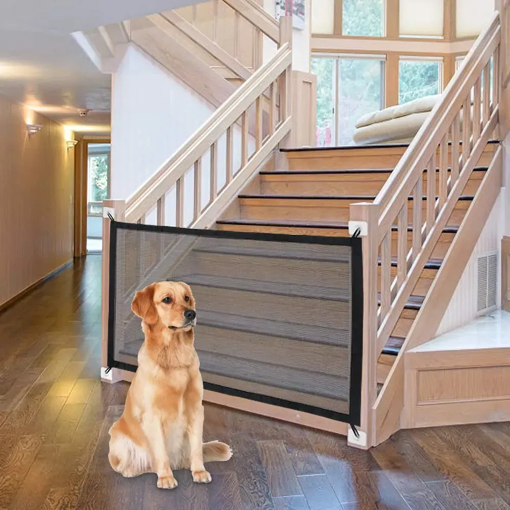 Versatile Indoor and Outdoor Dog Gate Mesh Fence - Pet Safety Solution