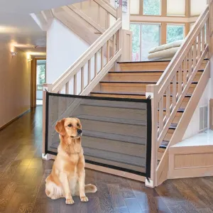 Versatile Indoor and Outdoor Dog Gate Mesh Fence - Pet Safety Solution