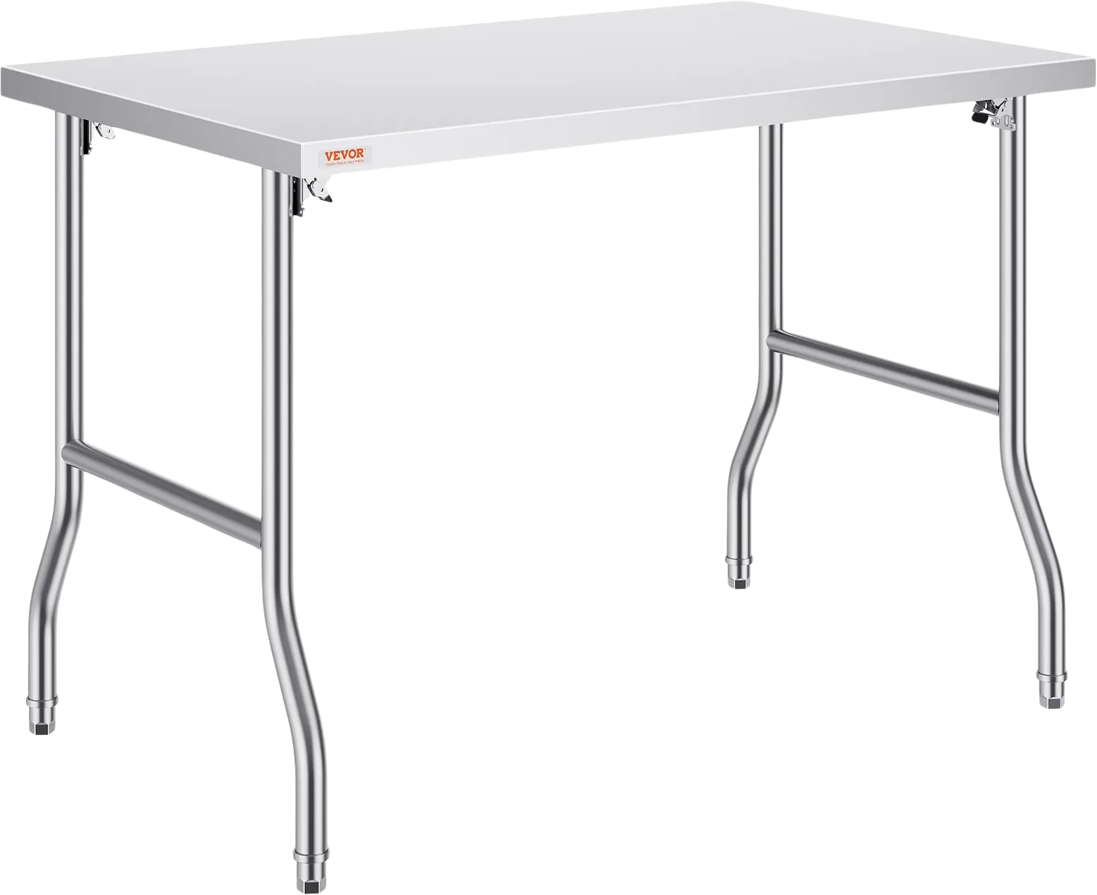 Vevor Folding Commercial Prep Table 48" x 30" Stainless Steel 220 Lbs. Capacity New